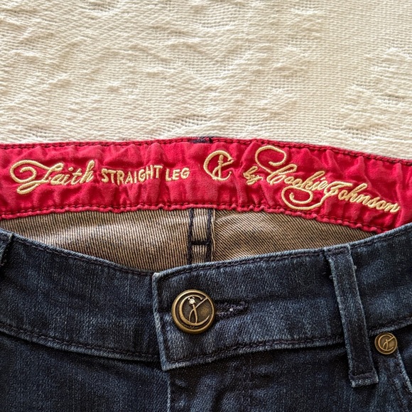 Gently Loved Cookie Johnson Dark Blue Denim FAITH Jeans - Picture 3 of 11